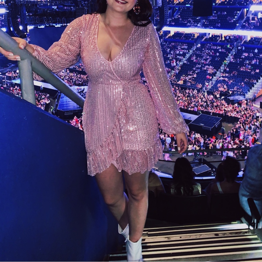 Pink Sequin Dress